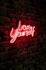 Wallity Dekorativna plastična razsvetljava Led, Love Yourself - rdeča