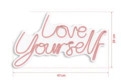 Wallity Dekorativna plastična razsvetljava Led, Love Yourself - Pink