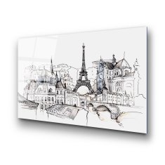 Wallity Dekorativno slikarstvo iz kaljenega stekla, UV-212 70 x 100