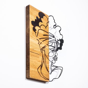 Wallity Dekorativni leseni stenski pripomoček