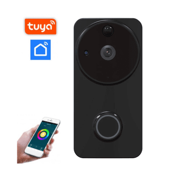 BOT Pametni zvonec A3 WiFi s kamero Full HD 1080 Tuya Smart/Smart life črn