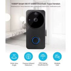 BOT Pametni zvonec A3 WiFi s kamero Full HD 1080 Tuya Smart/Smart life črn