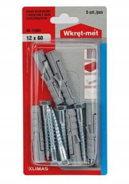 shumee 12x60mm ekspanzijski vložki s šesterokotnim vijakom 5 kosov