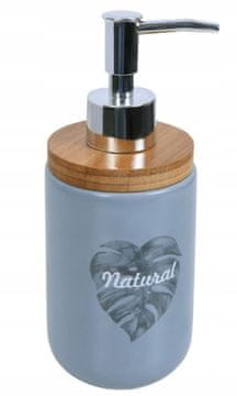 shumee Keramični dozirnik mila za kopalnico, siv