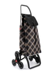 Zložljiv nakupovalni voziček s 6 kolesi I-Max Chiara (43 litrov), črn