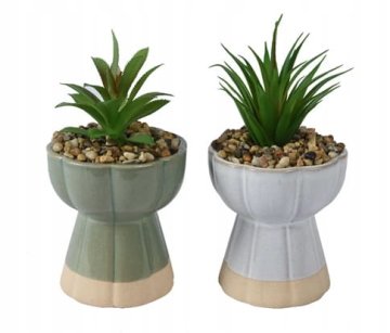 shumee Umetna zelena rastlina v lončku 19,5x10x10 cm