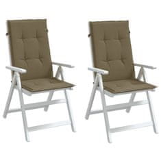 shumee Blazina za stol 2 kosa melanž taupe 120x50x4 cm blago