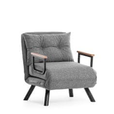 Atelier Del Sofa 1-sedežna raztegljiva sedežna garnitura, Sando Single - svetlo siva