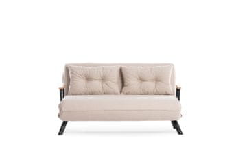 Atelier Del Sofa Raztegljiv kavč z dvema sedežema, Sando v2 z dvema sedežema - kremasta