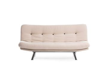 Atelier Del Sofa 3-sedežna raztegljiva sedežna garnitura, Mala raztegljiva sedežna garnitura Misa v3 - kremasta