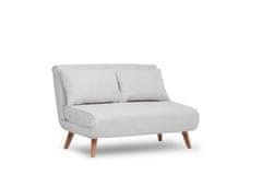 Atelier Del Sofa 2-sedežna raztegljiva sedežna garnitura, Folde 2-sedežnik - Teddy Fabric - Cream