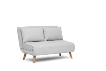 Atelier Del Sofa 2-sedežna raztegljiva sedežna garnitura, Folde 2-Seater - Teddy Fabric - Grey