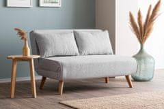 Atelier Del Sofa 2-sedežna raztegljiva sedežna garnitura, Folde 2-Seater - Teddy Fabric - Grey