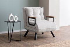 Atelier Del Sofa 1-sedežna raztegljiva sedežna garnitura, Sando Single - Teddy Fabric - Cream