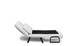 Atelier Del Sofa Raztegljiv kavč z dvema sedežema, Sando z dvema sedežema - tkanina Teddy - kremasta