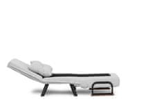 Atelier Del Sofa 1-sedežna raztegljiva sedežna garnitura Sando Single - tkanina Teddy - siva