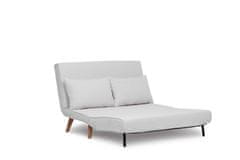 Atelier Del Sofa 2-sedežna raztegljiva sedežna garnitura, Folde 2-sedežnik - Teddy Fabric - Cream