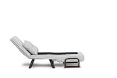 Atelier Del Sofa 1-sedežna raztegljiva sedežna garnitura Sando Single - tkanina Teddy - siva