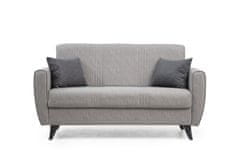 Atelier Del Sofa Raztegljiv kavč z dvema sedežema, Zaden - svetlo siva
