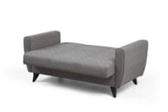Atelier Del Sofa Raztegljiv kavč z dvema sedežema, Zaden - svetlo siva