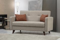 Atelier Del Sofa Raztegljiv kavč z dvema sedežema, Polya - bež