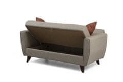 Atelier Del Sofa Raztegljiv kavč z dvema sedežema, Zaden - bež