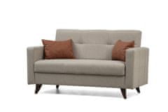 Atelier Del Sofa Raztegljiv kavč z dvema sedežema, Polya - bež