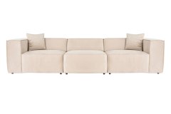 Atelier Del Sofa 3-sedežna zofa, Lora, 3 sedeži - kremasta