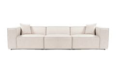 Atelier Del Sofa 3-sedežna zofa, Lora, 3 sedeži - svetlo rjava