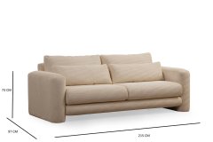 Atelier Del Sofa 3-sedežni kavč, Lily Beige - 3