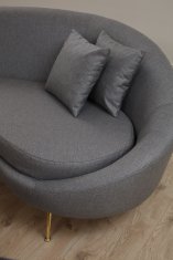 Atelier Del Sofa 3-sedežni kavč, Eses - temno siva