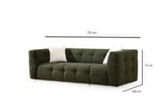 Atelier Del Sofa 3-sedežna zofa, Cady - zelena