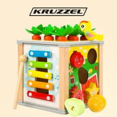 Kruzzel Izobraževalna lesena kocka - sorter Kruzzel 22566