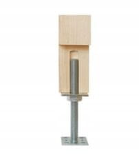 shumee Nastavljiv podstavek za drog z vijaki M24 80x250x4mm