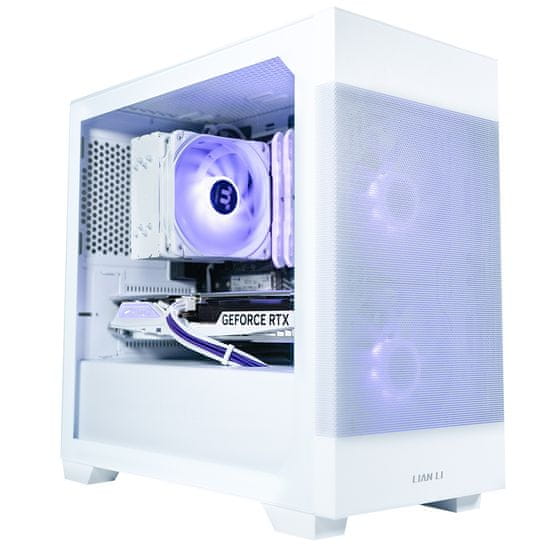 MEGA Računalnik MT S7X R7-5700X/RTX4060Ti/32GB/1TB-4.0/750W/Brez OS/bela RGB + Estetski napajalni kabli [Vijola / Bela]
