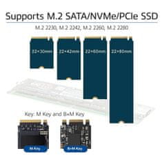 ACT AC1605 USB-C M.2 NVMe SSD ohišje za SSD disk