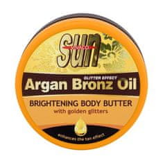 VIVACO Sun Argan Bronz Oil Brightening Body Butter maslo po sončenju z arganovim oljem in bleščicami 200 ml