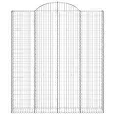 Vidaxl Obokane gabion košare 11 kos 200x30x220/240 cm pocinkano železo