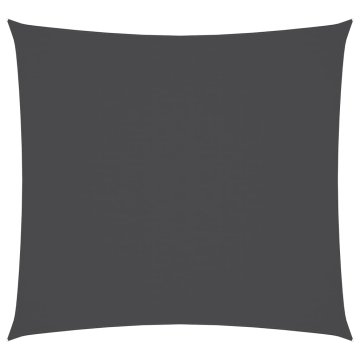 Vidaxl Senčno jadro oksford blago kvadratno 6x6 m antracitno