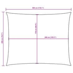 Vidaxl Senčno jadro oksford blago pravokotno 2x3 m črno