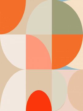 Pelcasa Mid Century Pastel 12 - 50x70 cm