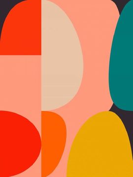 Pelcasa Mid Century Pastel 14 - 30x40 cm