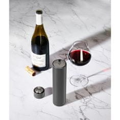 Peugeot line Reverse Carbone Električni aluminijasti odpirač za vino z zamaškom