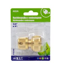 M.A.T Group Hitra spojka 3/4" z vodnim zapornim elementom Ms AQUA