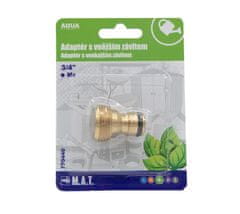 M.A.T Group Adapter s 3/4" zunanjim navojem Ms AQUA