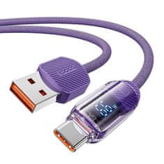 Toocki Kabel USB na USB-C Toocki TXCTYX05-P, 1m, FC 66W (vijolična)