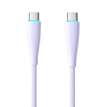 Toocki Kabel USB-C na USB-C Toocki TXCTT1- BMH01-P, 1m, PD, FC 100W (vijolična)