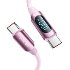 Toocki Kabel USB-C na USB-C Toocki TXCTT1- XX04-B2, 2m, FC 100W (roza)