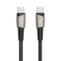 Toocki Kabel USB-C na USB-C Toocki TXCTT14- LG01-W2, 2 m, 140 W (biserni nikelj)