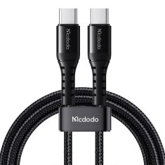 Mcdodo Kabel USB-C na USB-C Mcdodo CA-5640, 60 W, 0,2 m (črn)
